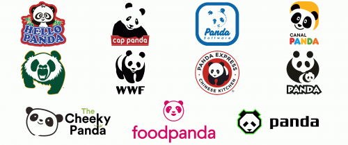 Logos les plus celebres avec un panda