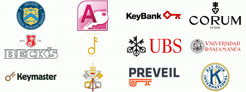 Logos les plus celebres avec une clef